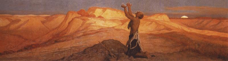 Elihu Vedder Prayer for Death in the Desert. Spain oil painting art